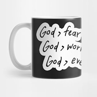 God over everything! Mug